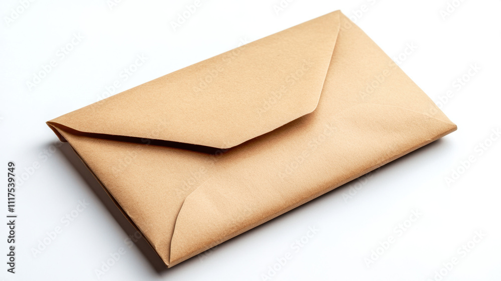 A brown envelope placed on a white surface, showcasing a simple yet classic design suitable for mailing or document storage. A brown envelope placed on a white surface, showcasing a simple yet classic design suitable for mailing or document storage.