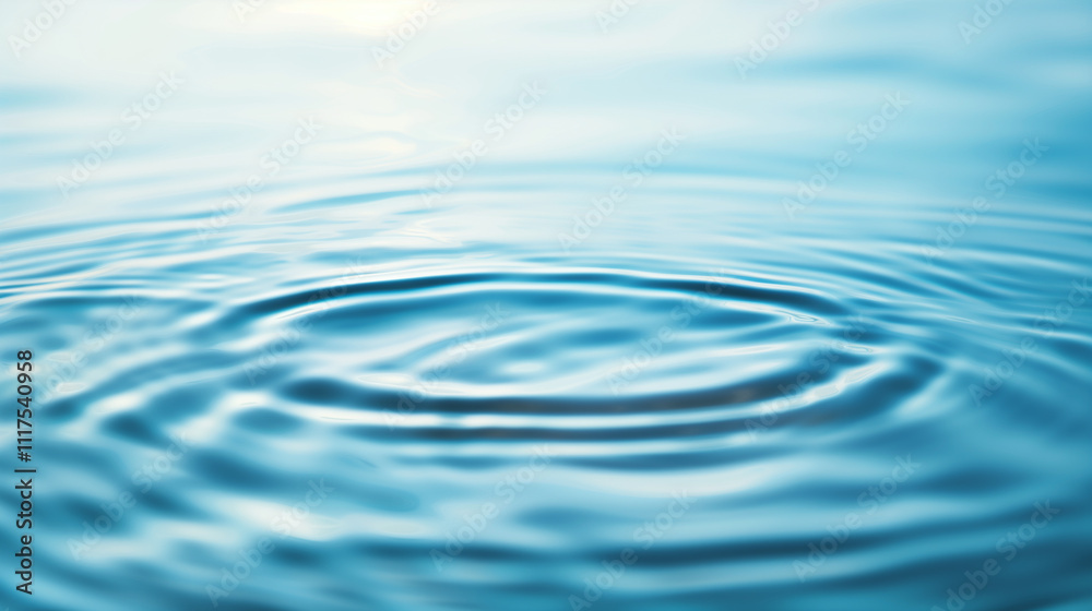Calm ripples on turquoise water surface Calm ripples on turquoise water surface