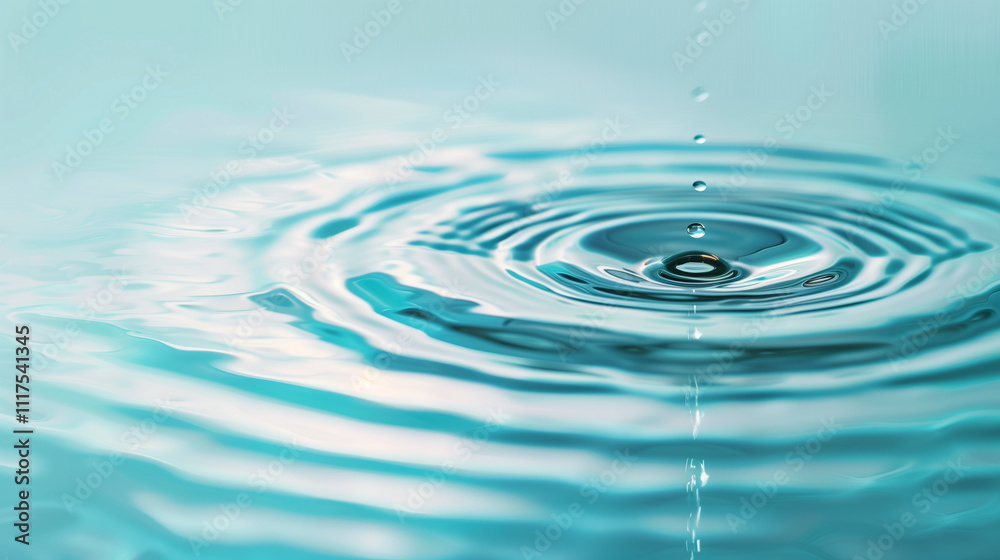 Calm ripples on turquoise water surface Calm ripples on turquoise water surface