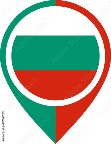 Free Download Map Icon Inside Bulgaria Flag - GFXLoad
