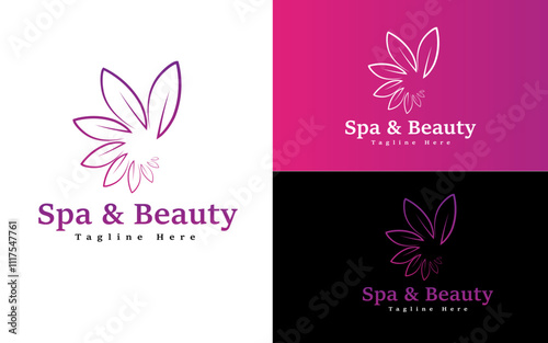 flowers design vector for spa and beauty salon,shop, yoga class, hotel and resort