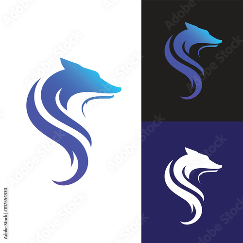 Fox vector illustration silhouette icon design