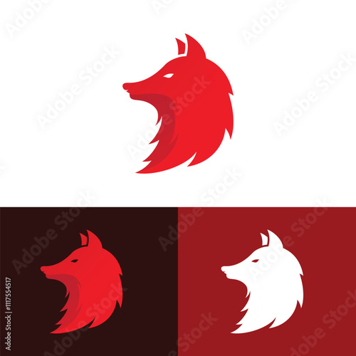 Fox vector illustration silhouette icon design