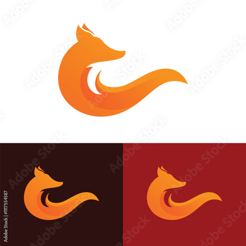 Fox vector illustration silhouette icon design