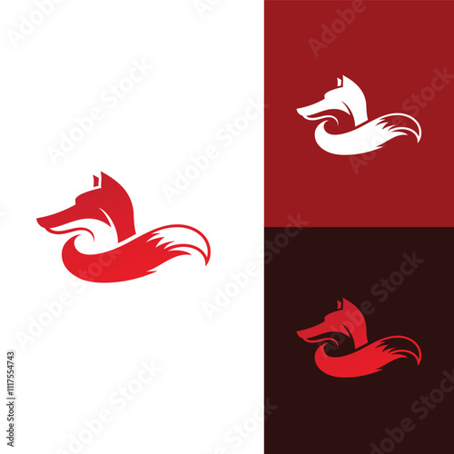 Fox vector illustration silhouette icon design