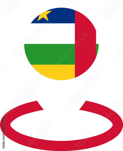 Location Icon of Central African Republic Flag