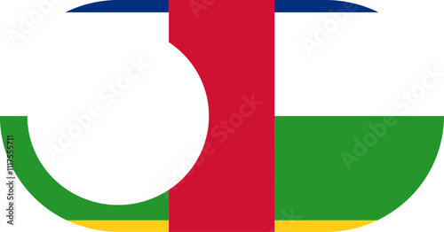 Switch Off Icon of Central African Republic Flag
