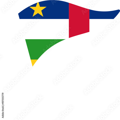 Central African Republic Flag Free Flown Icon