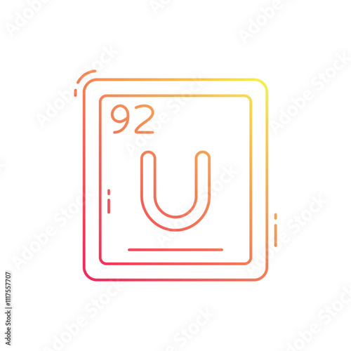 Uranium  vector icon