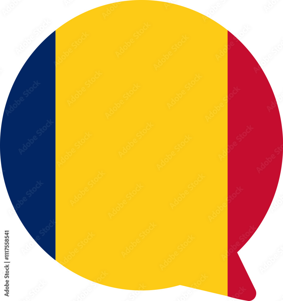 Fototapeta premium Chad Falg on Chat Icon