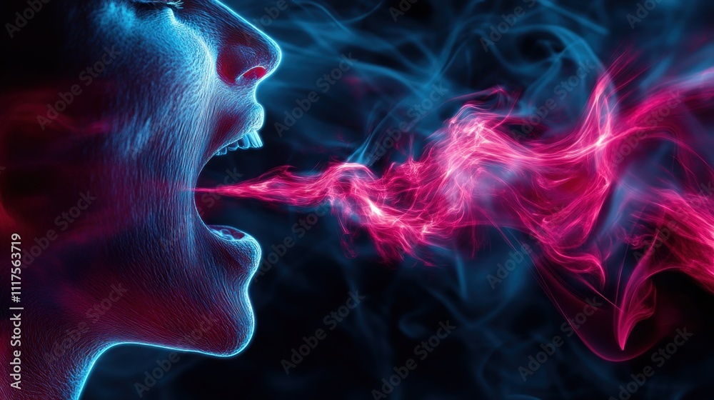 Abstract Portrait with Smoke Abstract Portrait with Smoke