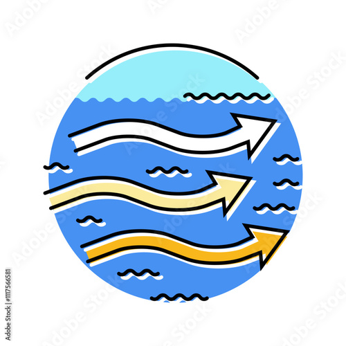 wave energy research color icon vector. wave energy research sign. isolated symbol illustration