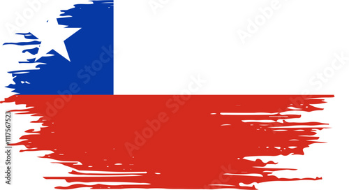 Brush On Chile Flag