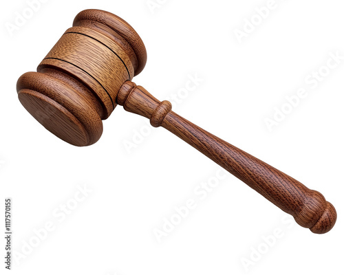 a wooden gavel with a long handle photo