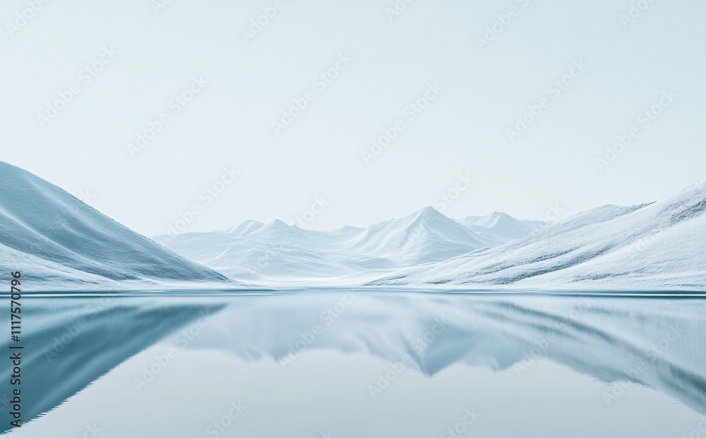 Majestic Himalayan snow-capped peaks, including Mount Everest, against a clear sky. Perfect minimalist backdrop with ample white space.