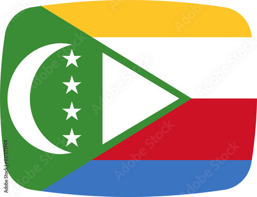 Free Download Comoros Flag on video player icon - GFXLoad
