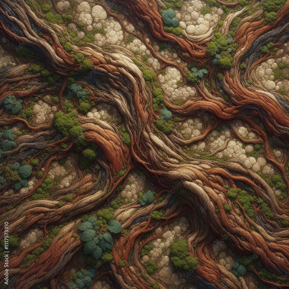 texture with an organic pattern reminiscent of the interweaving of tree roots and moss
texture with an organic pattern reminiscent of the interweaving of tree roots and moss