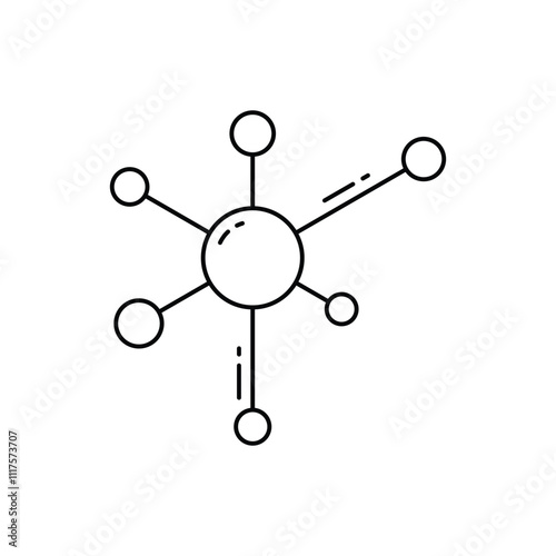 Molecule vector icon