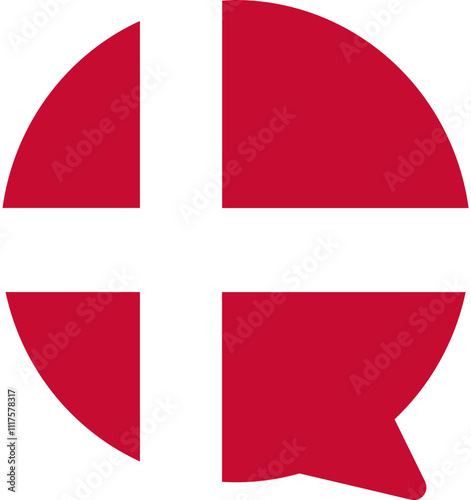 Denmark Falg on Chat Icon Free Download Denmark Falg on Chat Icon - GFXLoad