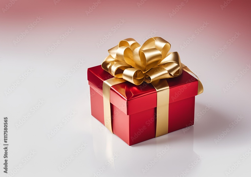 red gift box isolated on white light background red gift box isolated on white light background
