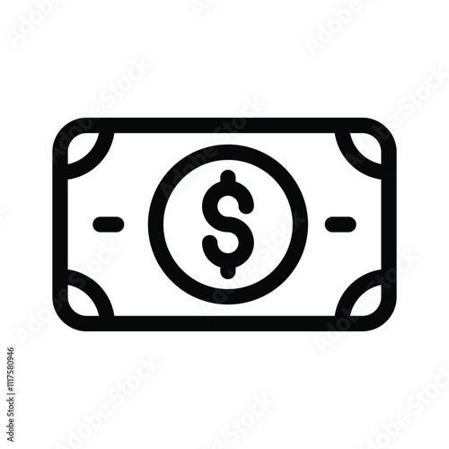 A dollar bill, symbolizing cash transactions or payments