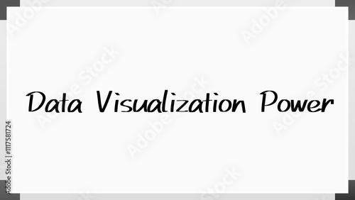 Data Visualization Power のホワイトボード風イラスト