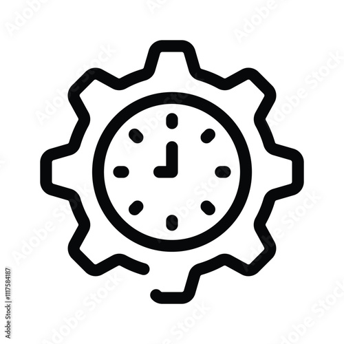 A clock in gears, symbolizing time management and efficiency