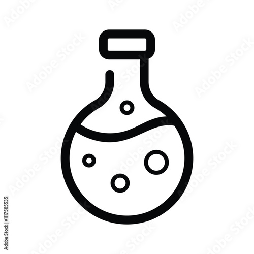 A lab flask, representing innovation in business or finance