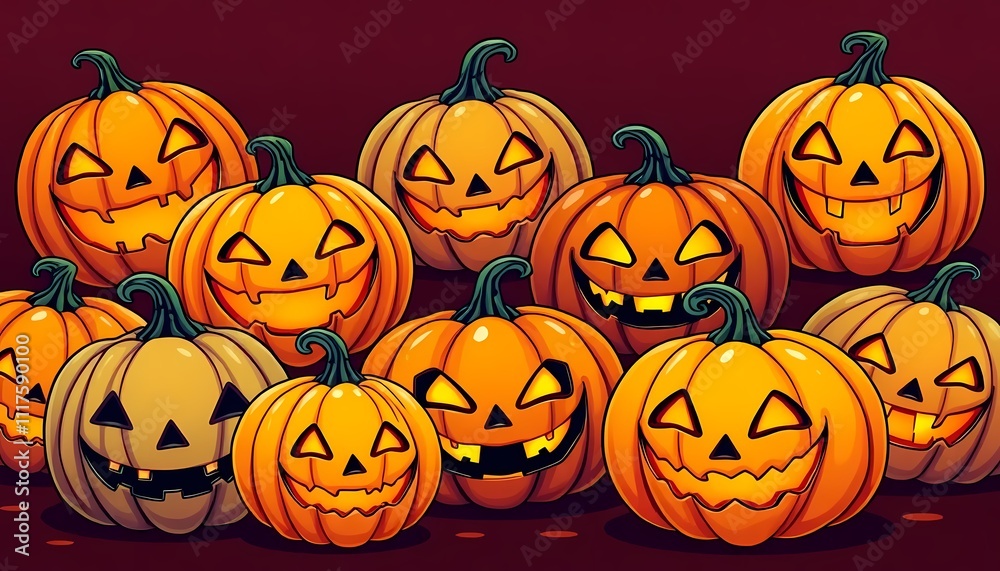 Halloween Collection of Spooky Jack O' Lanterns Halloween Collection of Spooky Jack O' Lanterns