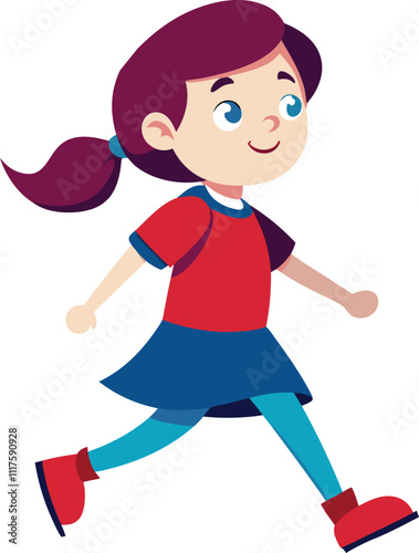 Cute girl cartoon design