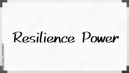 Resilience Power のホワイトボード風イラスト