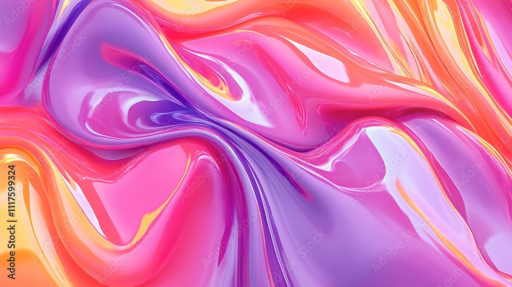 Obraz premium Abstract Three-Dimensional Background with Vibrant Gradients