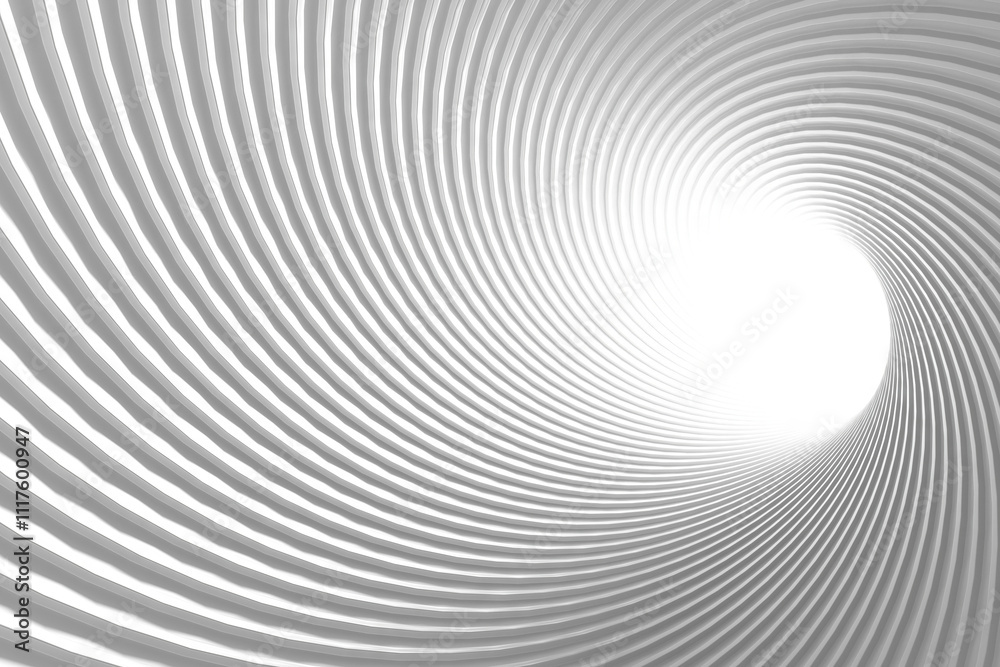 Abstract cylindrical tunnel design with radiating lines and light. 3d render. Abstract cylindrical tunnel design with radiating lines and light. 3d render.