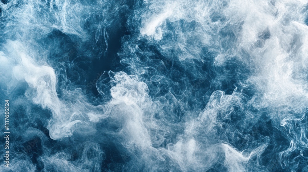 Abstract Blue and White Smoke Swirls Background. Abstract Blue and White Smoke Swirls Background.