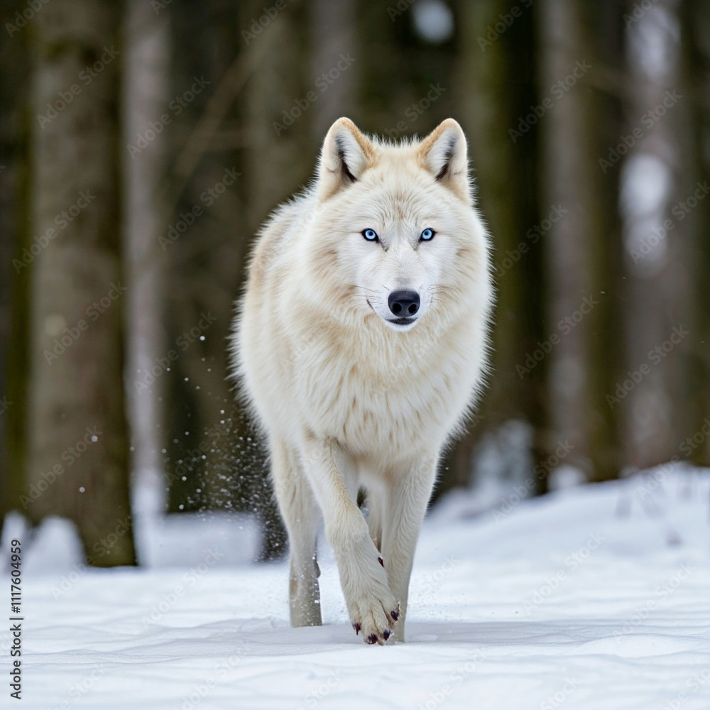 Obraz premium wolf in snow