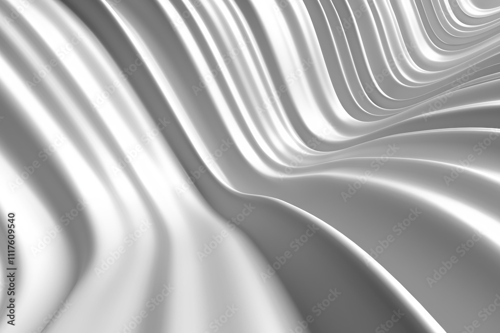 Elegant abstract metallic waves in futuristic design. 3d render Elegant abstract metallic waves in futuristic design. 3d render