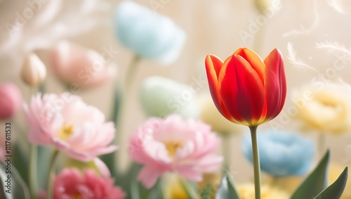 flower portrait with sharp, focused and charming bokeh photography style