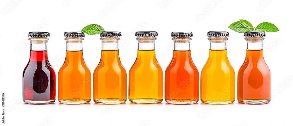 Unique Local Beverages in Glass Bottles Display Unique Local Beverages in Glass Bottles Display