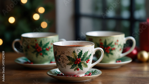 Tea Cup and mug for chirstmas 