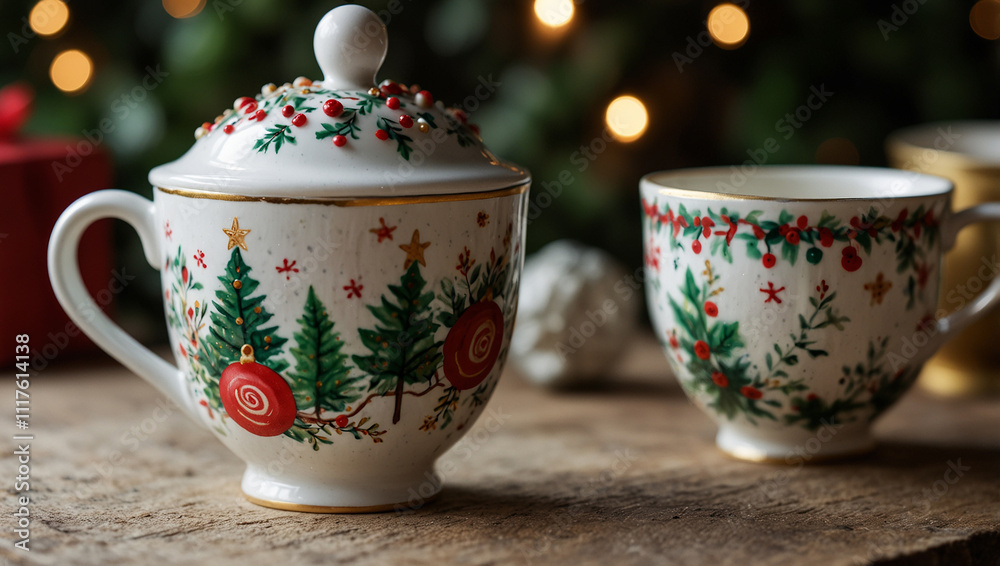 Tea Cup and mug for chirstmas Tea Cup and mug for chirstmas