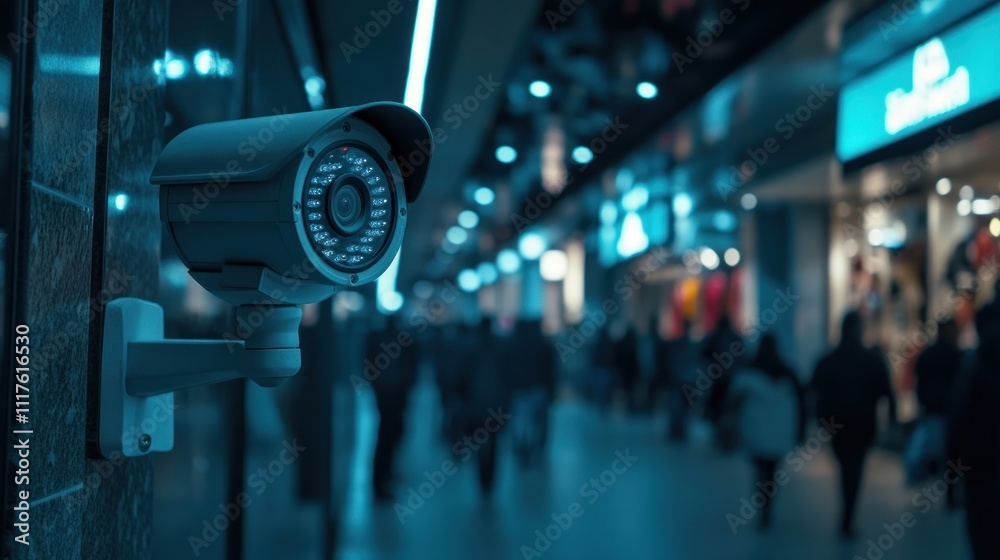 Security Camera in a Shopping Mall Security Camera in a Shopping Mall