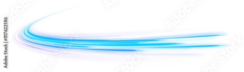 Database fast data transfer acceleration.Vector PNG. Luminous neon waves and sparkling colored spiral sparks. Colored shiny sparks of spiral wave. Curved bright speed line swirls.