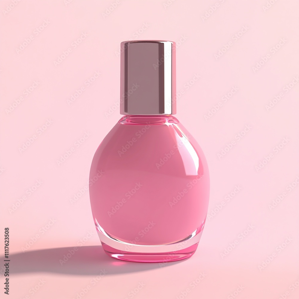 3D Nail Polish Icon: Sleek and Shiny Beauty Accessory illustration 3D Nail Polish Icon: Sleek and Shiny Beauty Accessory illustration