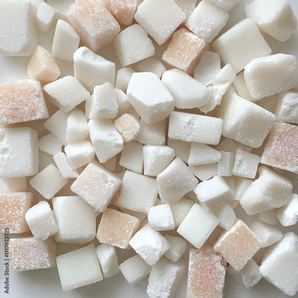 sugar cubes, pink sugar, white sugar, pastel aesthetic, sugar pattern, candy cubes, sweet treats, dessert styling, soft tones, minimal sugar, baking essentials, cute design, sugar decor