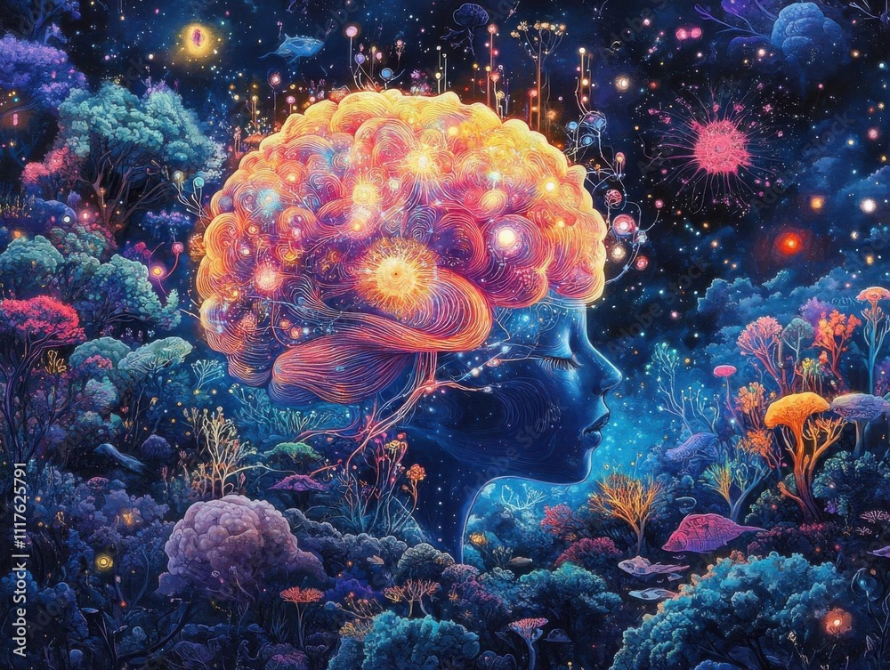 Embrace creativity with a brain-inspired masterpiece! Dive deep into the symbolic world of neural connectivity