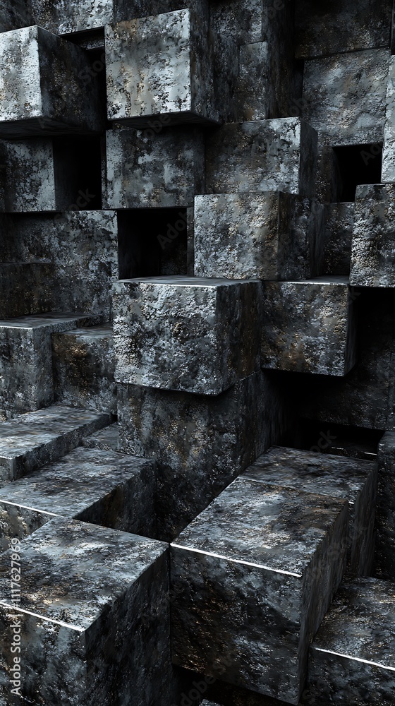 Dynamic Cubes with Shades on an Abstract Artistic Background Dynamic Cubes with Shades on an Abstract Artistic Background
