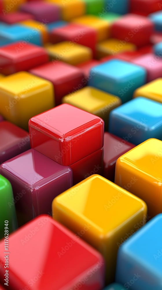 Dynamic Cubes with Shades on an Abstract Artistic Background Dynamic Cubes with Shades on an Abstract Artistic Background
