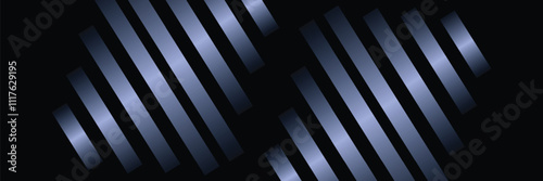 Abstract gradient poster background vector set. Minimalist style cover template with vibrant perspective 3d geometric prism shapes collection. vektor