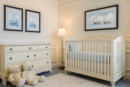 Elegant Neutral Baby Nursery - Cozy and Stylish Room Decor