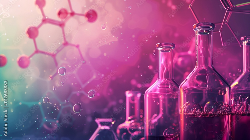 background of chemical flasks background of chemical flasks